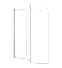 Enclos de bain 120x69x130 cm Verre trempé Transparent