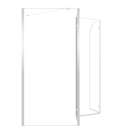 Enclos de bain 120x69x130 cm Verre trempé Transparent