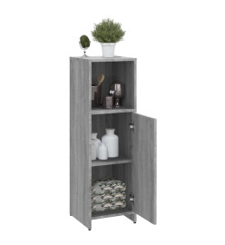 Armoire de bain Sonoma gris 30x30x95 cm Bois d'ingénierie