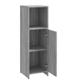 Armoire de bain Sonoma gris 30x30x95 cm Bois d'ingénierie