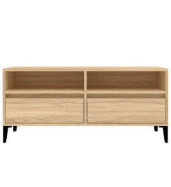 Meuble TV chêne sonoma 100x34,5x44,5 cm bois d'ingénierie