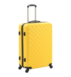 Valise rigide 3 pcs Jaune ABS