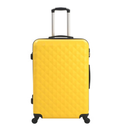 Valise rigide 3 pcs Jaune ABS