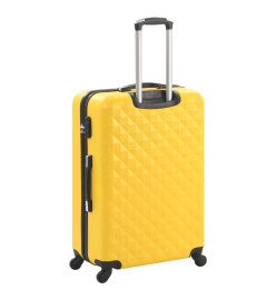 Valise rigide 3 pcs Jaune ABS