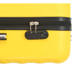 Valise rigide 3 pcs Jaune ABS