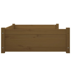 Lit pour chien Marron miel 95,5x65,5x28 cm Bois de pin solide