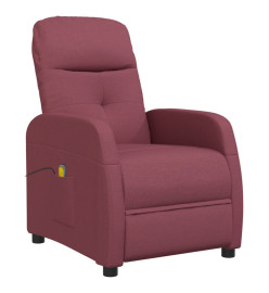 Fauteuil de massage Rouge bordeaux Tissu