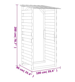 Pergolas avec toits 6 pcs 100x90x200 cm Bois de pin imprégné