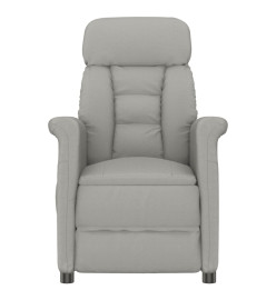 Fauteuil de massage Gris clair Similicuir daim