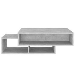 Table basse Gris béton 105x55x32 cm Aggloméré