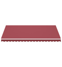 Tissu de remplacement pour auvent Bordeaux rouge 4,5x3 m