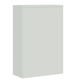 Armoire de bureau Métal 90 x 40 x 140 cm Gris et bleu