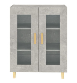 Buffet gris béton 69,5x34x90 cm bois d'ingénierie