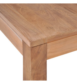 Table basse Bois de teck et finition naturelle 110 x 60 x 40 cm