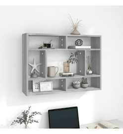 Étagère murale Sonoma gris 75x16x55 cm Bois ingénierie