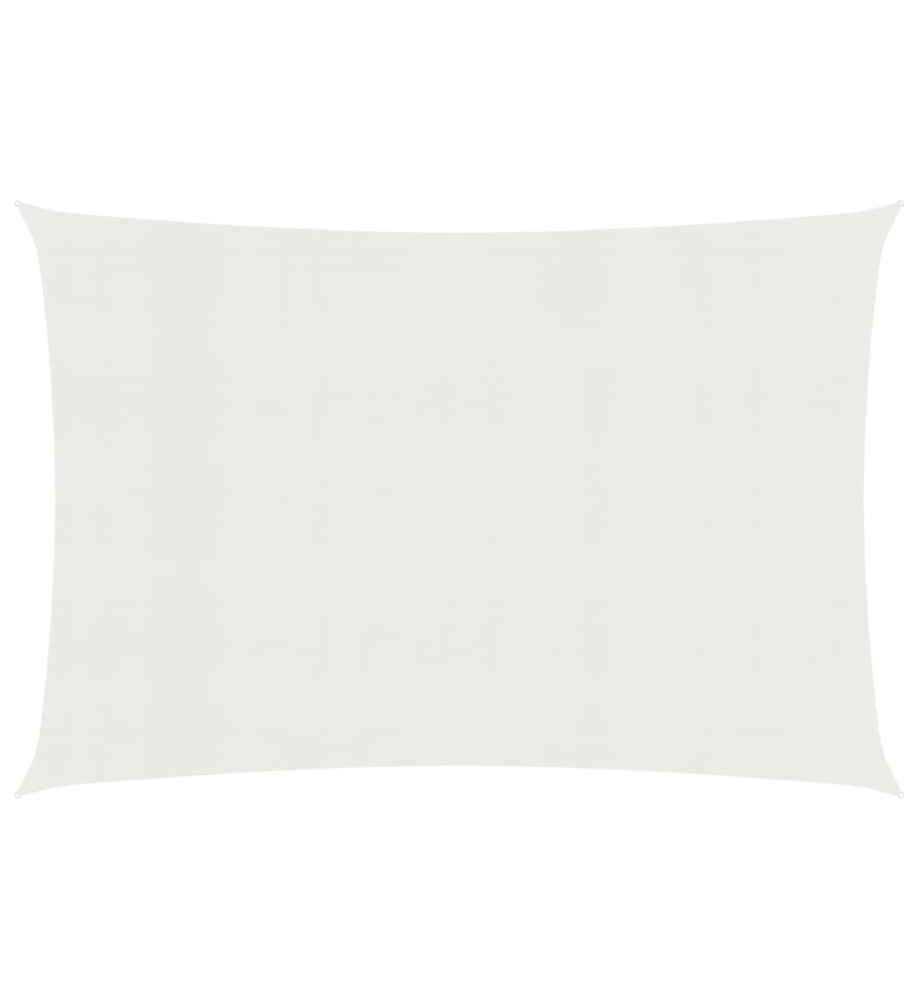 Voile d'ombrage 160 g/m² Blanc 5x7 m PEHD