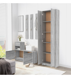 Garde-robe couloir Sonoma gris 55x25x189 cm Bois d'ingénierie