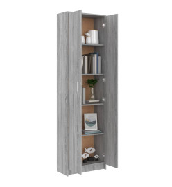 Garde-robe couloir Sonoma gris 55x25x189 cm Bois d'ingénierie