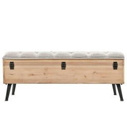 Banc de rangement 110 cm Bois de sapin massif