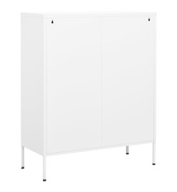 Armoire de rangement Blanc 80x35x101,5 cm Acier