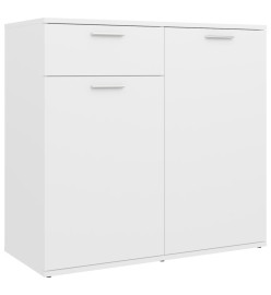 Buffet Blanc 80x36x75 cm Aggloméré