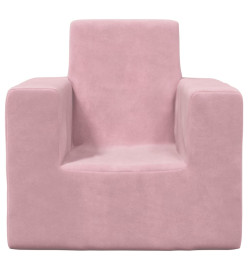 Canapé pour enfants Rose Peluche douce