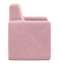 Canapé pour enfants Rose Peluche douce