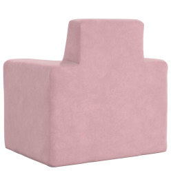 Canapé pour enfants Rose Peluche douce