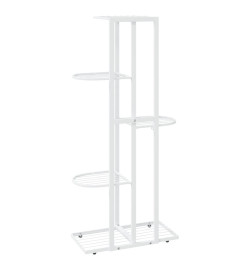 Support pour plantes 5 niveaux 43x22x98 cm Blanc Métal