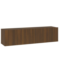 Armoire murale TV Chêne marron 120x30x30 cm Bois d'ingénierie