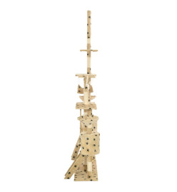 Arbre à chat et griffoirs 230-250 cm Empreintes de pattes Beige