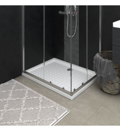 Receveur de douche avec picots Blanc 90x70x4 cm ABS