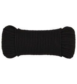 Corde de travail Noir 3 mm 100 m Polyester