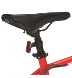 Vélo de montagne 21 vitesses Roues de 27,5 pouces 50 cm Rouge