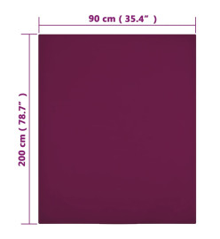 Drap-housse Jersey Bordeaux 90x200 cm Coton