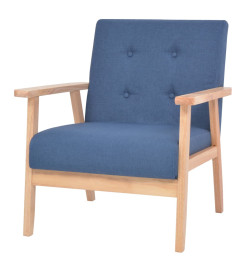 Fauteuil Bleu Tissu