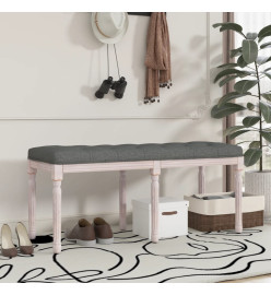 Banc Gris foncé 110x40x49 cm Tissu