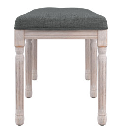 Banc Gris foncé 110x40x49 cm Tissu