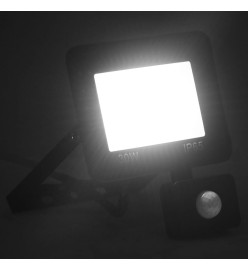 Projecteur à LED avec capteur 30 W Blanc froid