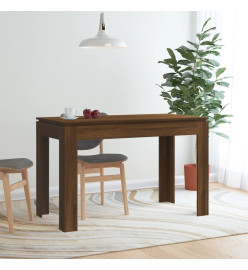 Table à dîner Chêne marron 120x60x76 cm Bois d'ingénierie