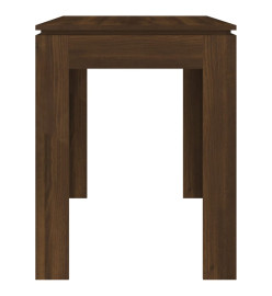 Table à dîner Chêne marron 120x60x76 cm Bois d'ingénierie