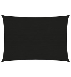 Voile d'ombrage 160 g/m² Noir 2,5x3,5 m PEHD