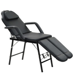 Fauteuil de massage pour traitement facial Simili-cuir Noir