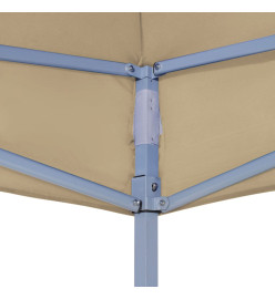 Toit de tente de réception 4x3 m Beige 270 g/m²