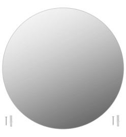 Miroir rond sans cadre 80 cm Verre