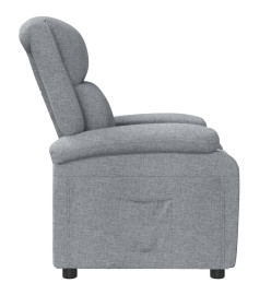 Fauteuil inclinable Gris clair Tissu