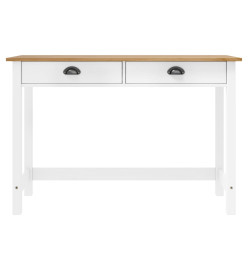 Table console Hill avec 2 tiroirs 110x45x74 cm Pin solide