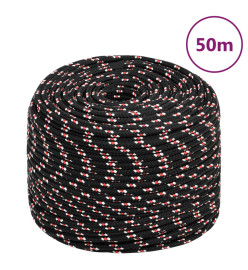 Corde de bateau Noir 6 mm 50 m Polypropylène