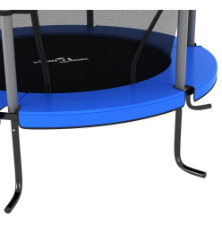 Trampoline avec filet de sécurité Rond 140x160 cm Bleu