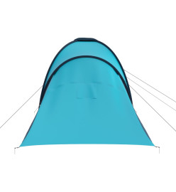 Tente de camping pour 6 personnes bleu et bleu clair